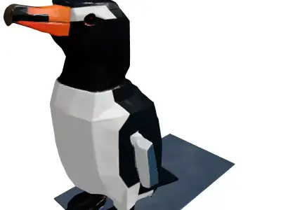 Low Poly Penguin 3D Model Low-poly 3D model