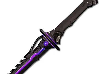 Void Sword Low-poly 3D model
