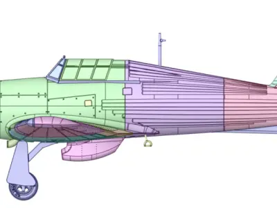 Hawker Hurricane MK-I 3D print model