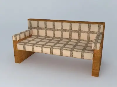 office reception sofa 3D model