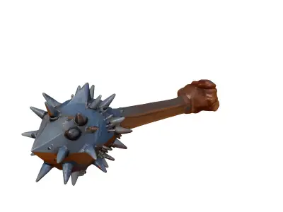 Rusty Spiked Metal Orb 3D model