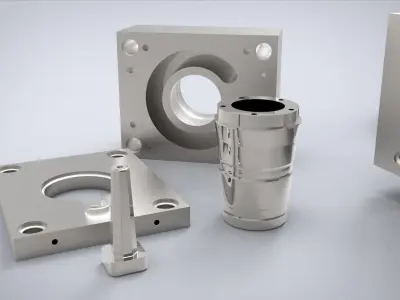 1 Liter Cup Injection Mold 3D model