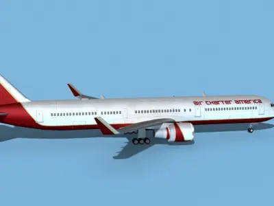 Boeing 767-400 Air Charter America 3D model