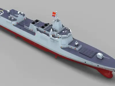Chinese Navy Type 055 Destroyer 3D model
