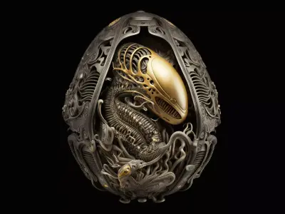 Realistic high quality Alien Egg PBR 3D model purchase