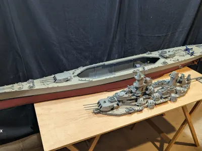 1 144 Iowa Class Battleship 3D print model