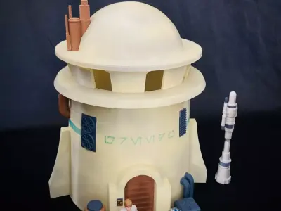Tatooine Watch Tower Diorama 3D print model