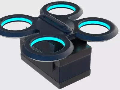 Package Delivery Sci Fi Drone 3D model