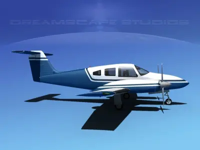 Piper PA-44-180 Seminole V01 3D model