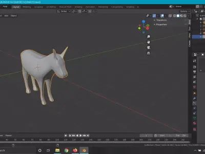 Donkey horse Free 3D model