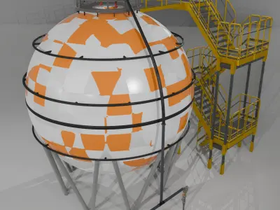 oil tanks Free 3D model