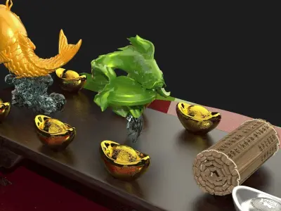 Chinese fish   3D model