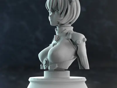 rei bust 3D print model