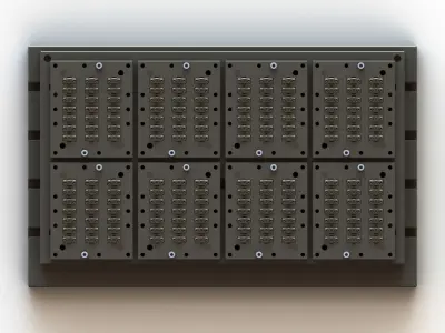 CNC Machine Fixture for Slot Nut Plate 3D model
