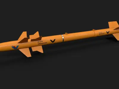 pl7 air to air missile Low-poly 3D model
