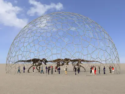 Voronoi Dome 3D model