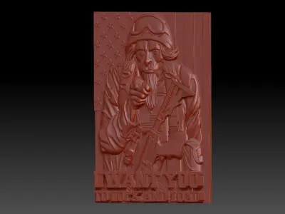 America 3D print model