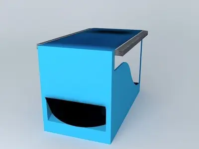 Modern Airplane Seat with covers Free 3D model