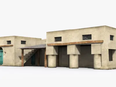 Arab x11 Low-poly 3D model