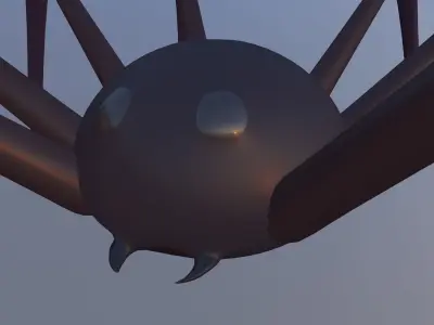 Halloween Toon Spider 3D model