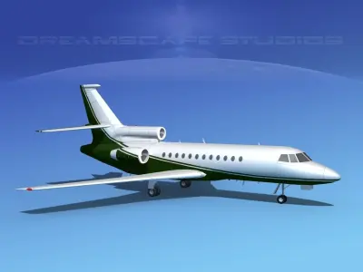 Dassault Falcon 900 V09 3D model