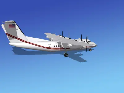 Dehavilland DHC-7 US Government 1 3D model