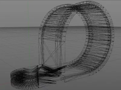 Steel clamp with rubber protection Low-poly 3D model