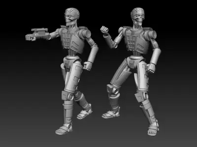 YVH1 droid star wars 3D print model