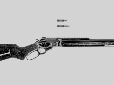 Marlin dark series model 336 Low-poly 3D model