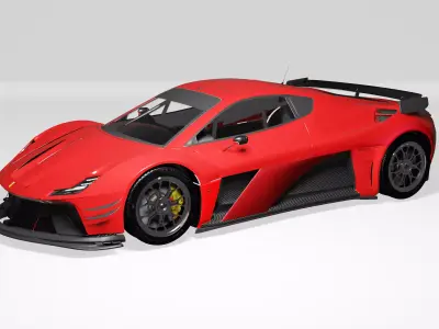 Ferrari 296 GTB GT3 3D model