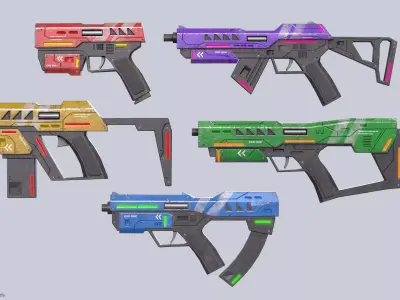 Cyberpunk gun collection 