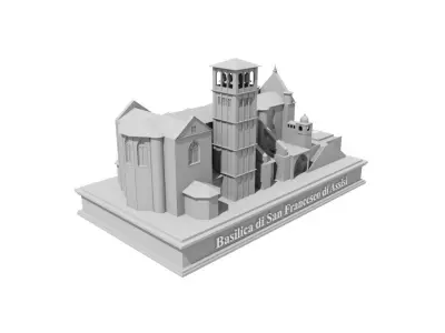 Basilica of Saint Francis of Assisi 3D print model