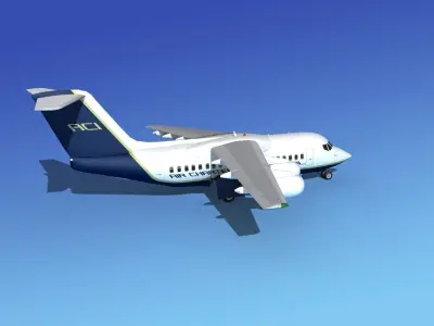 BAe 146-100 Air Charter Intl 3D model