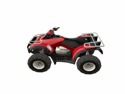 ATV Motorcycle Free low-poly 3D model