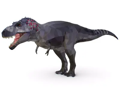 Dinosaur Tyranno Lowpoly Art Style Animal Low-poly 3D model