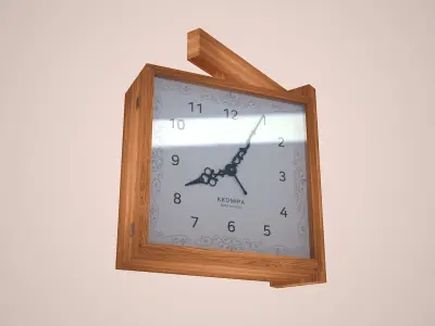 wall clock Free low-poly 3D model buy