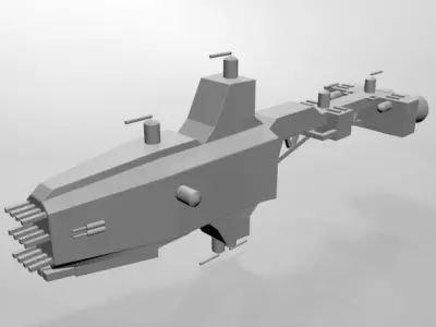 Space Cruiser 01 3D model
