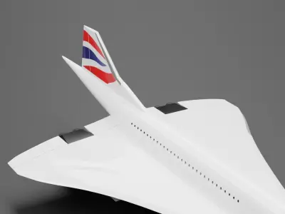 Concode British Airways 3D model