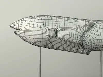 Hand Carved Wood Fish 3D model