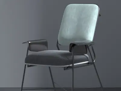 Bauhaus Baxton Armchair Variation Free 3D model
