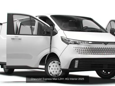 Chevrolet Express Max HQ Interior 2025 3D Model Collection