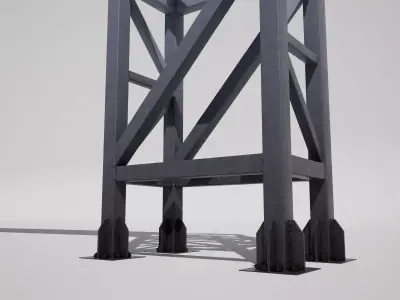 Racetrack Advertising Billboard 3D model