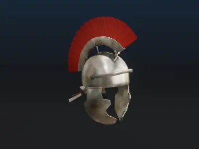 Realistic Roman Helmet Low-poly 3D model
