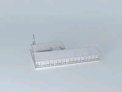 LDS. Reunion Center Mormon Chapel Teotihuacan, State of Mexico. Free 3D model