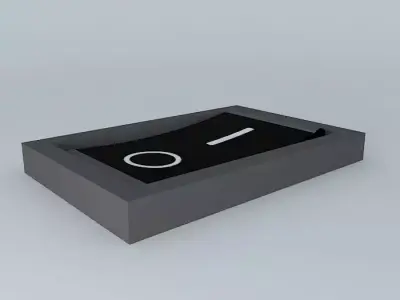Rocker On Off Switch for Cisco Power Supplies 3D model