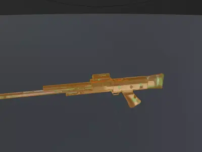 Space Shootgun Low Poly Free low-poly 3D model