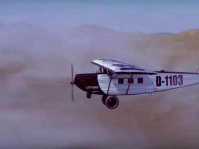 Dornier Do Bal Merkur II Low-poly 3D model