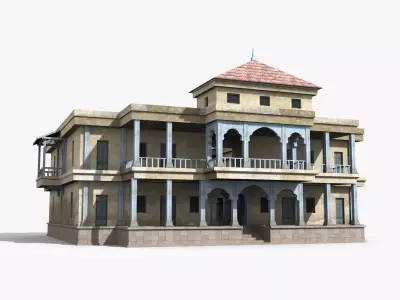 Arab x10 Low-poly 3D model