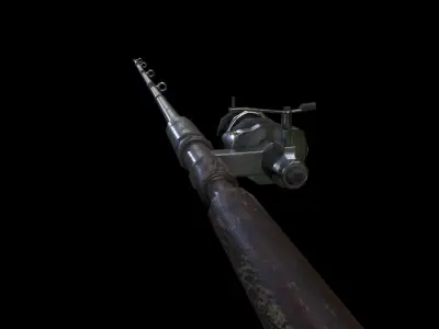 Fishing Rod - Gest Low-poly 3D model