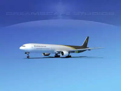 Boeing 777-300 UPS 3D model
